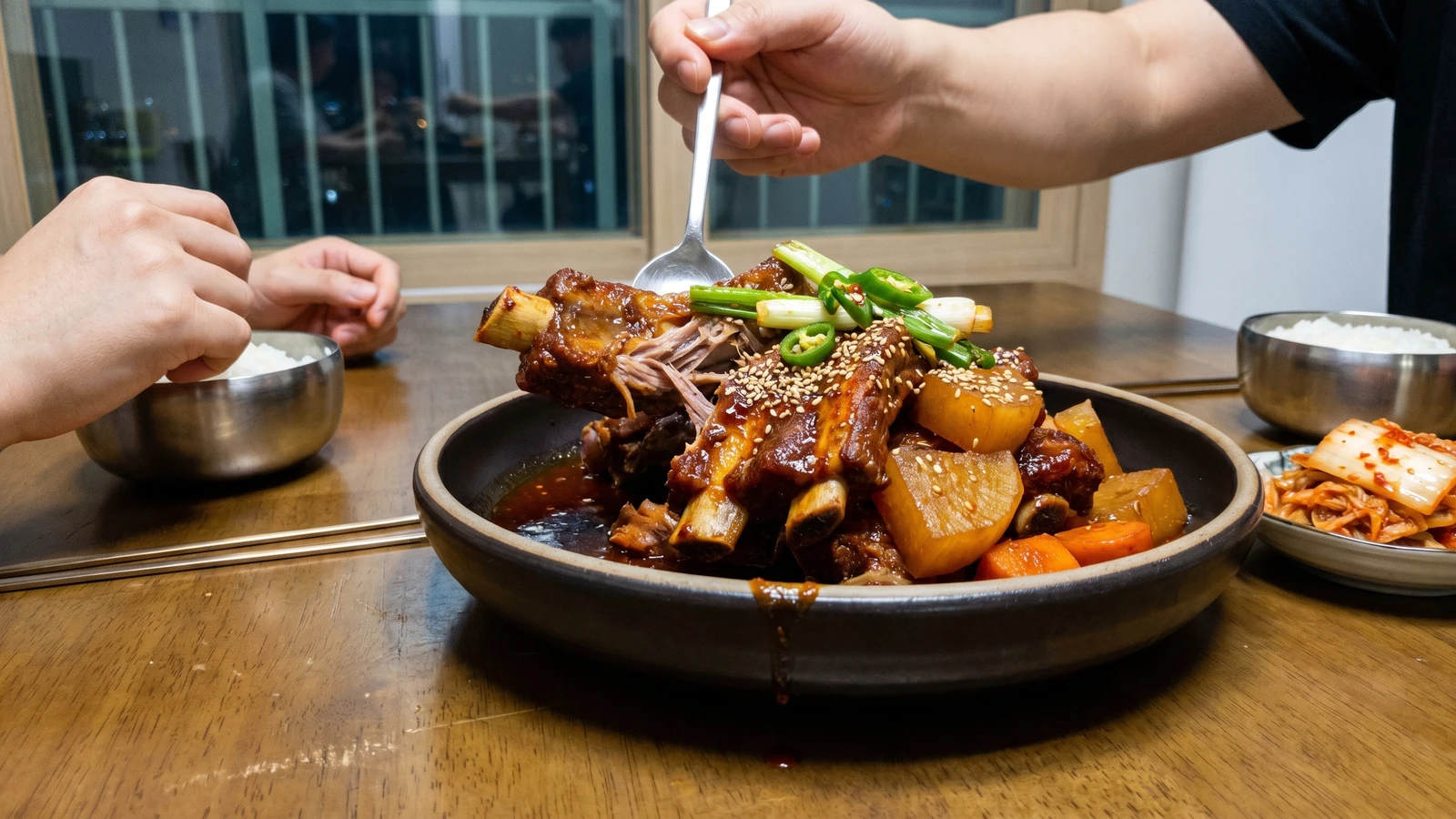 Deunggalbi-jjim (Braised Pork Back Ribs)