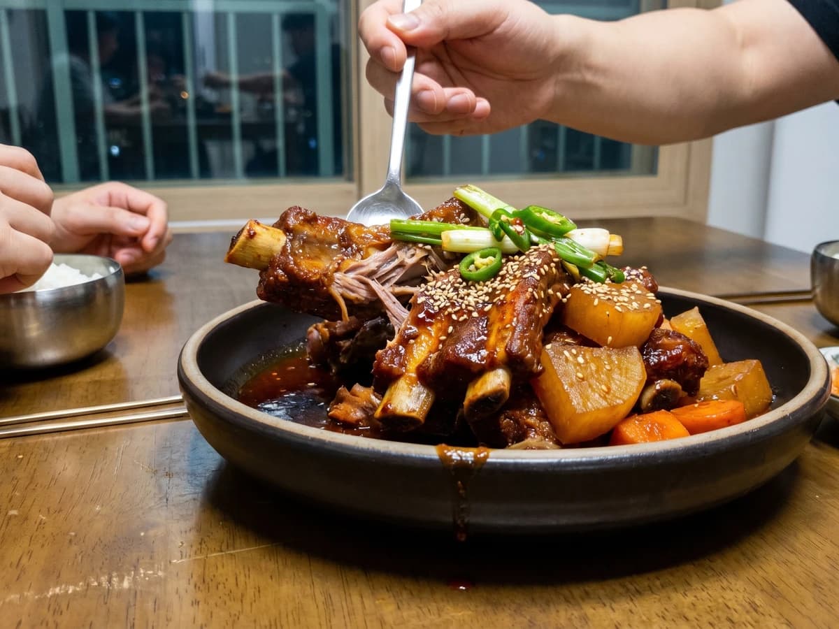 Deunggalbi-jjim (Braised Pork Back Ribs) - Chef Jeong-sun