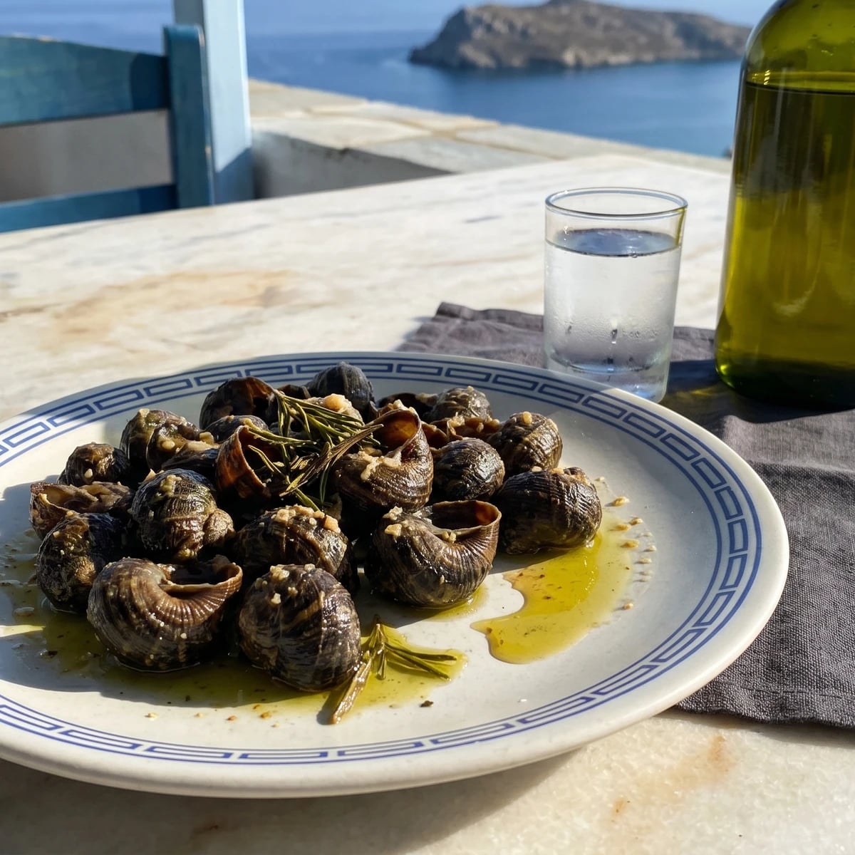 Cretan Chochlioi Boubouristi (Χοχλιοί Μπουμπουριστοί)