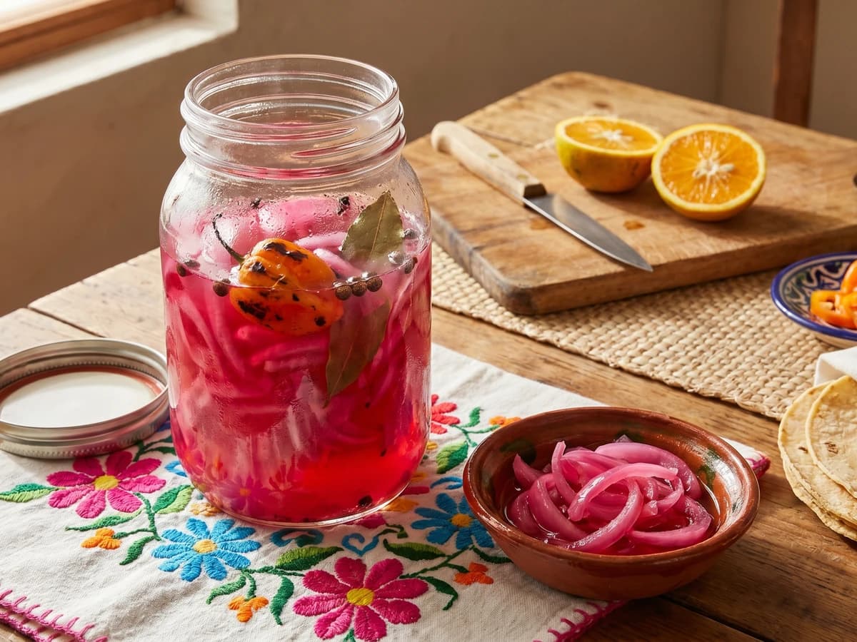 Cebollas Moradas en Escabeche Yucatecas