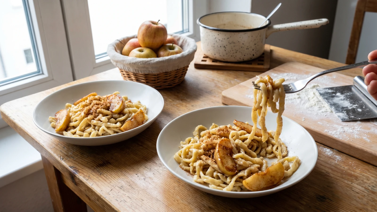 Apfelspätzle