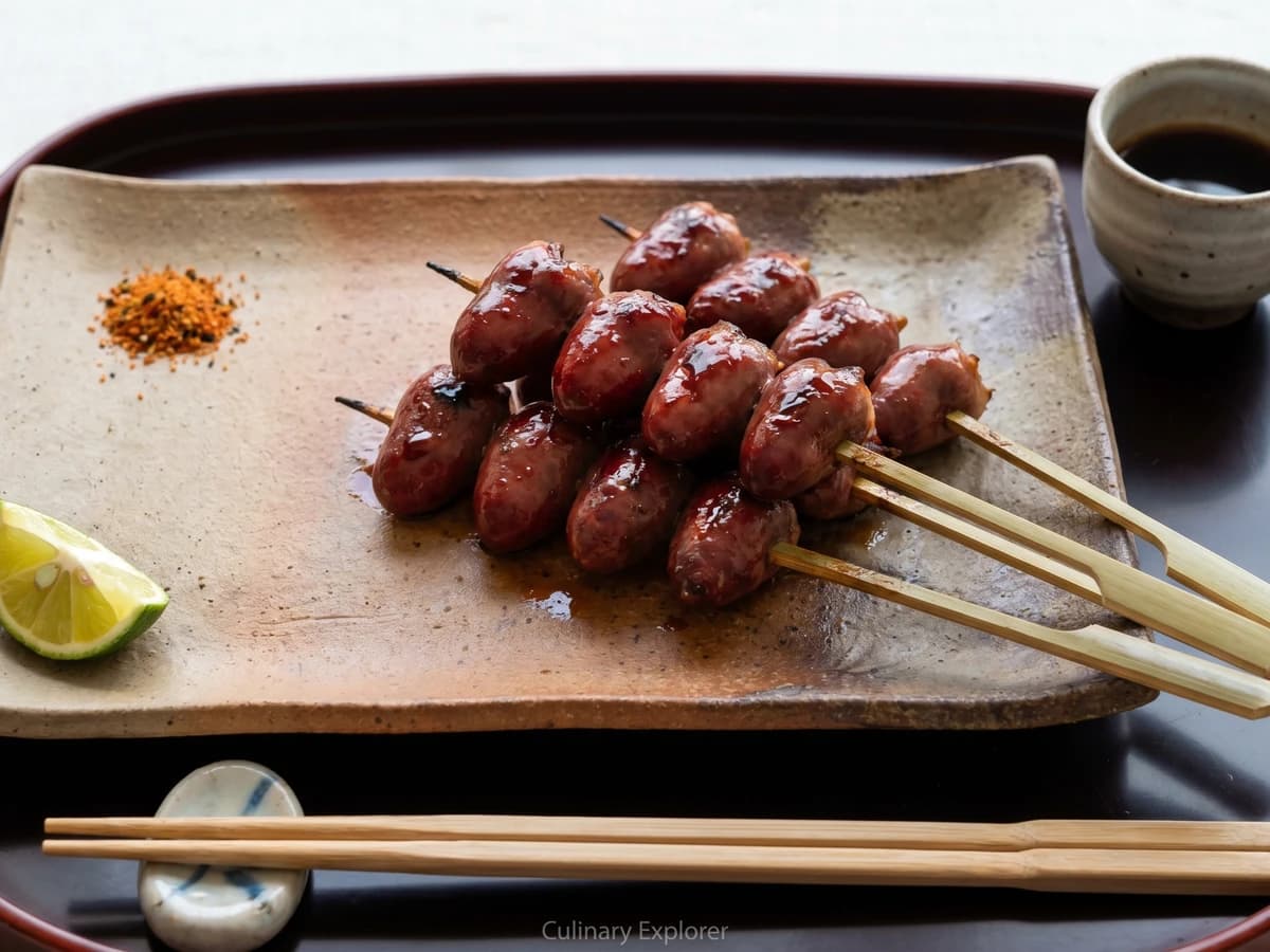 Yakitori Hatsu (ハツ, chicken heart skewers) - Chef Takumi