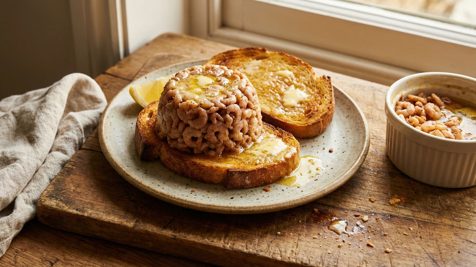 Potted Shrimp on Toast