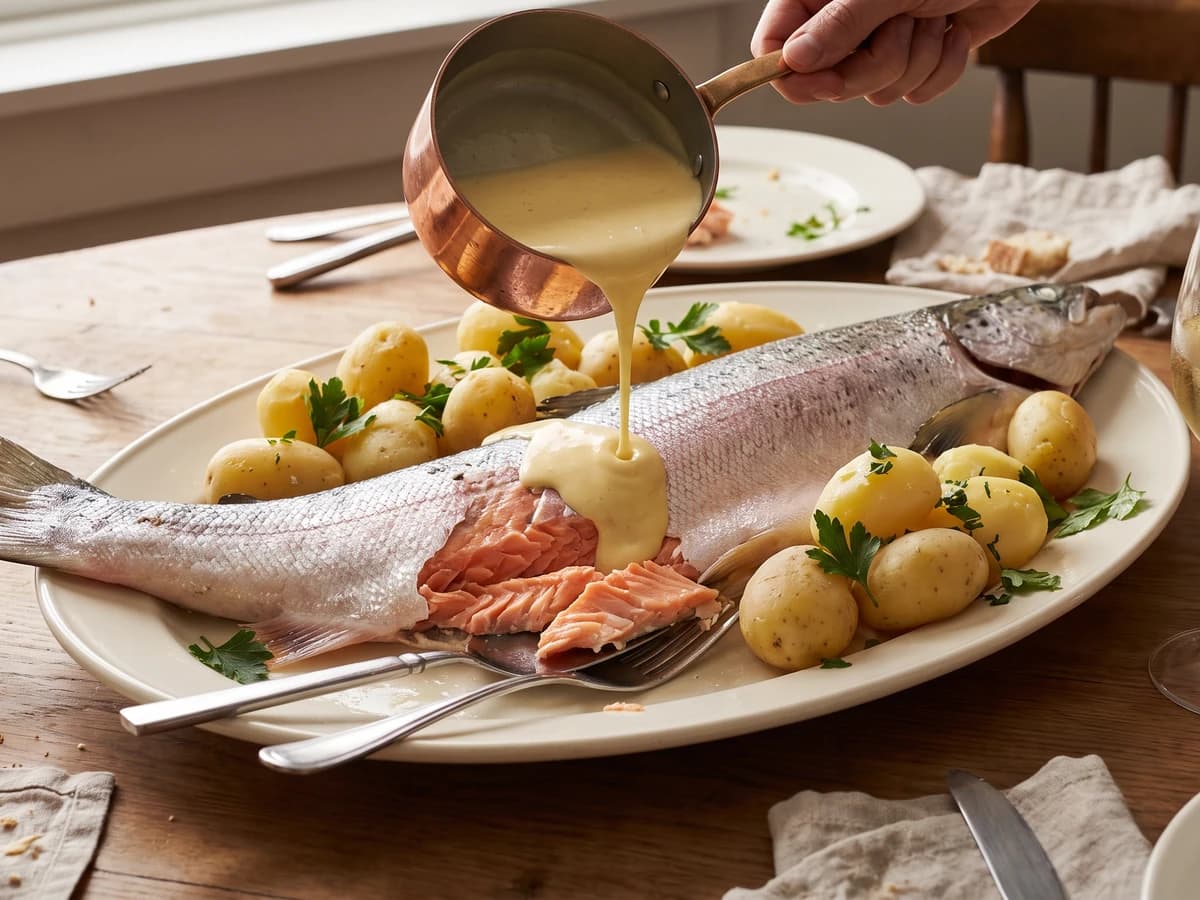Boiled Salmon - Chef Juliette