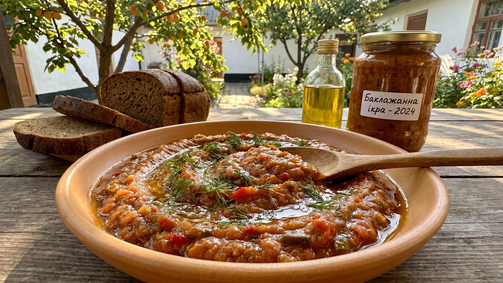 Baklazhanna Ikra (баклажанна ікра, eggplant caviar)