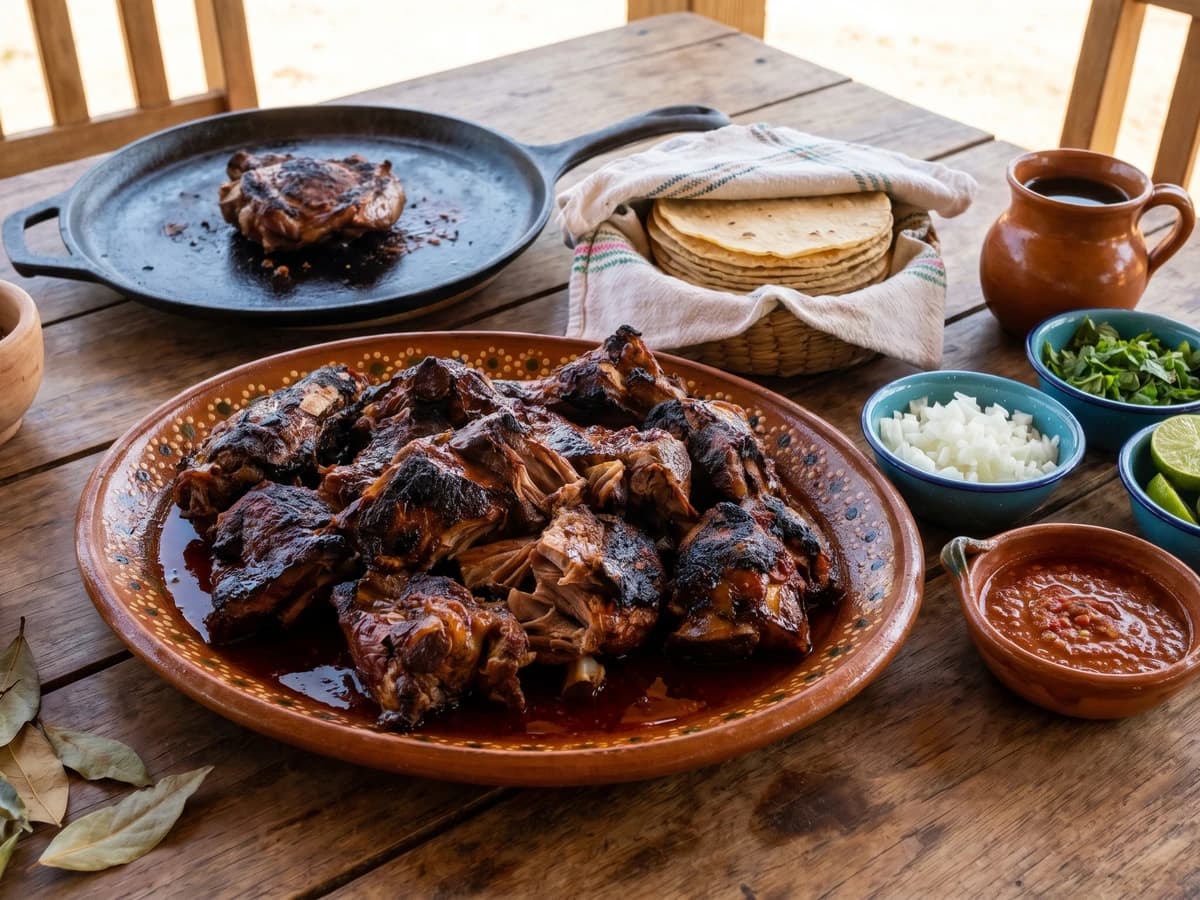 Borrego Tatemado del Valle de Guadalupe - Chef Lupita