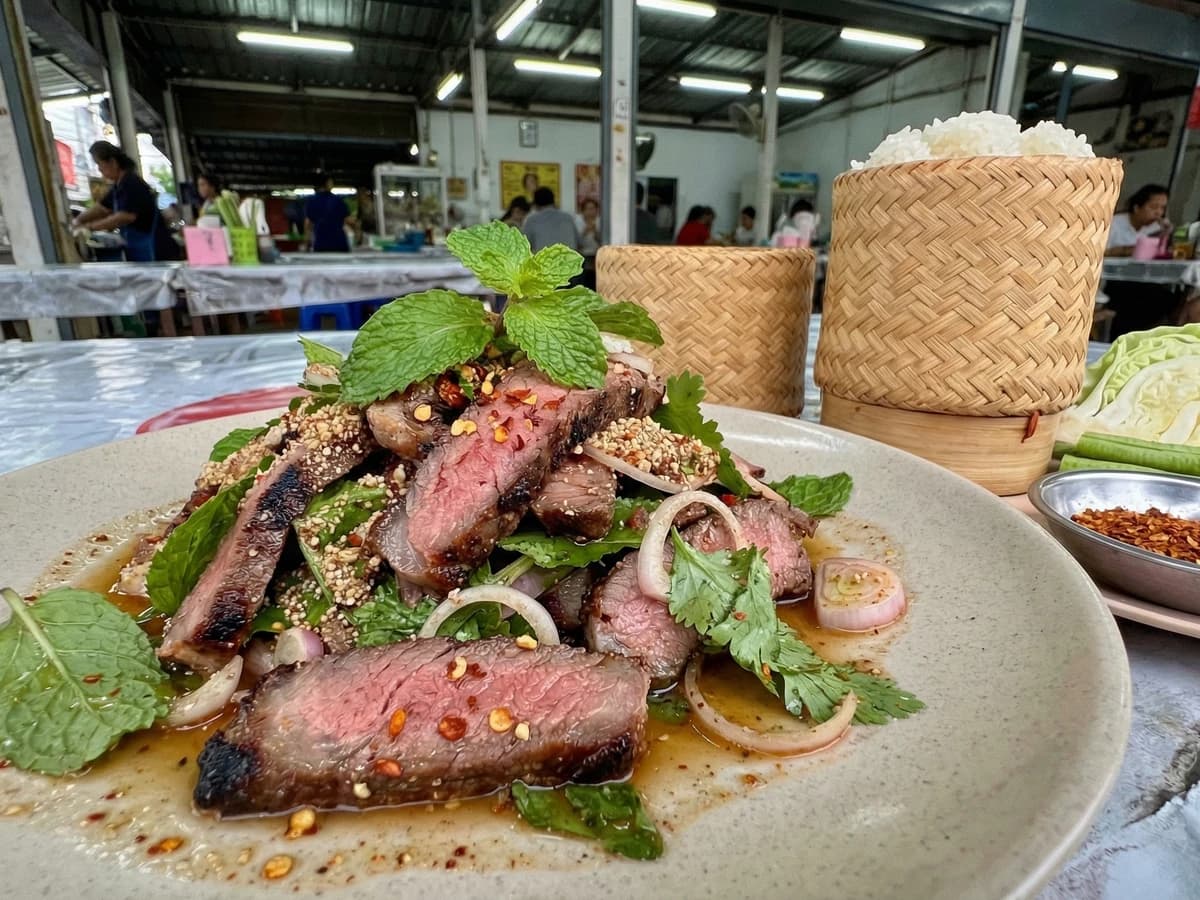 Grilled Beef Waterfall Salad (Nam Tok Nua) - Chef Fai