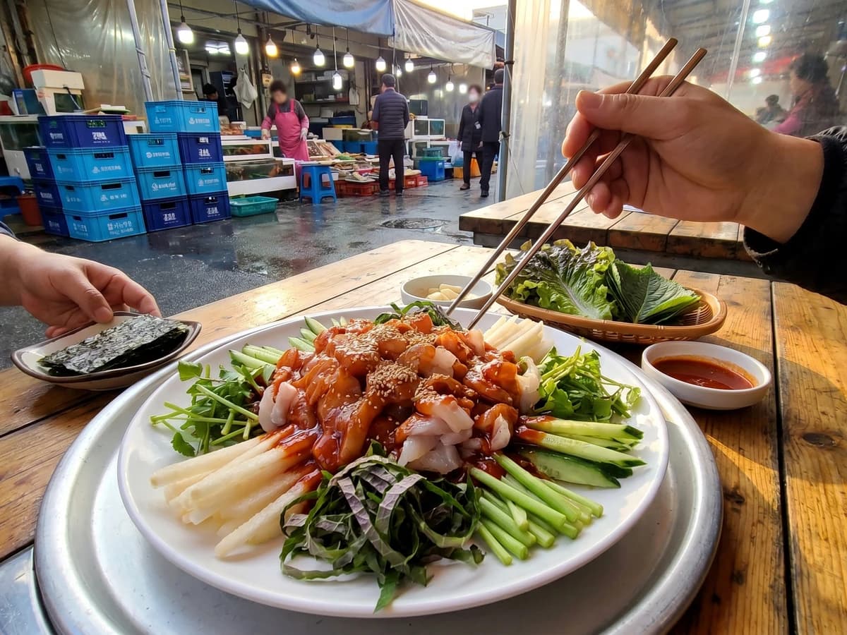 Hoe-muchim (Spicy Tossed Raw Fish) - Chef Jeong-sun