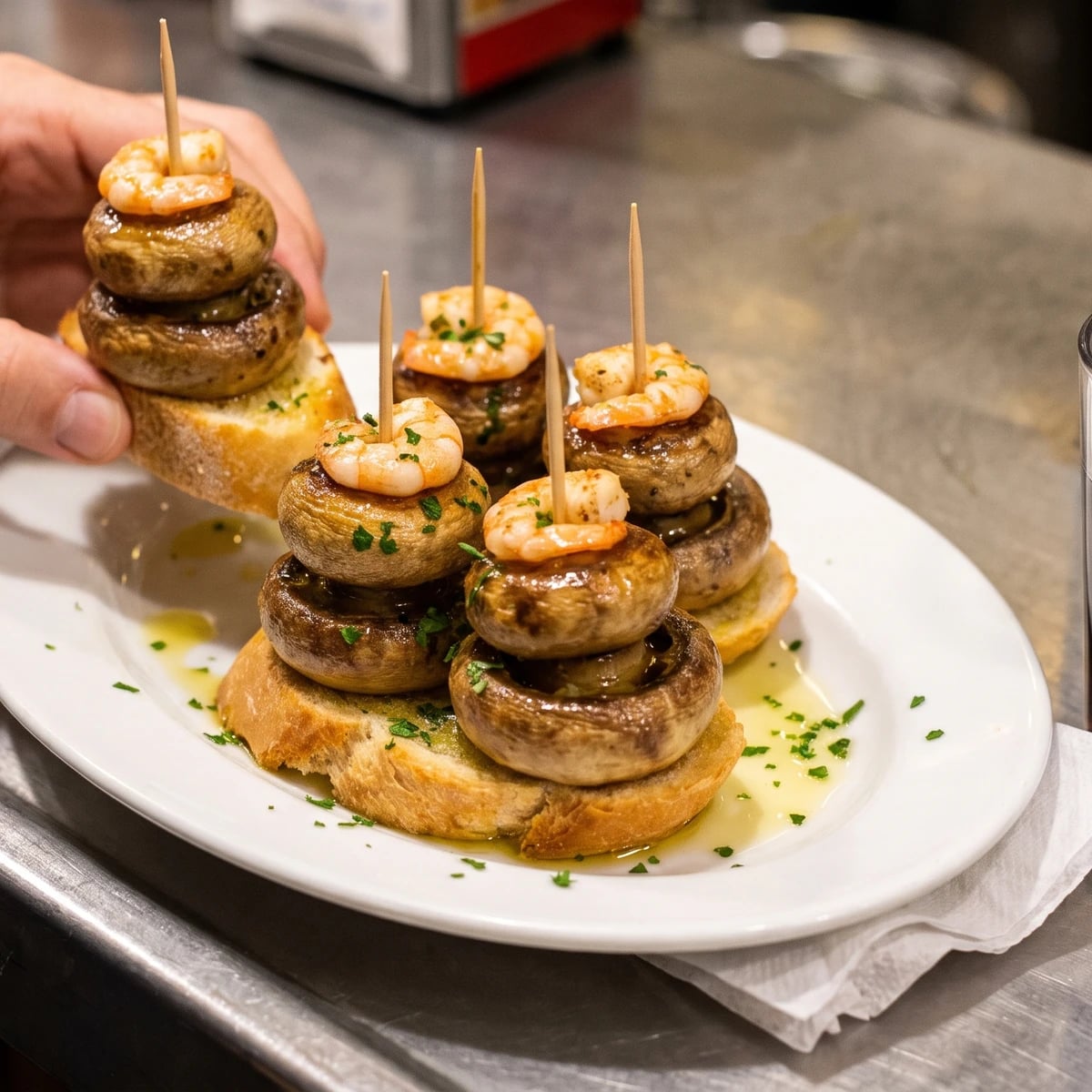 Pincho de Champiñón de Logroño