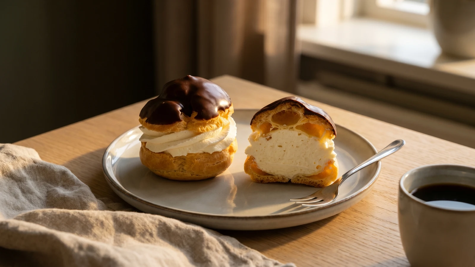 Moorkop (Dutch Chocolate Cream Puff)