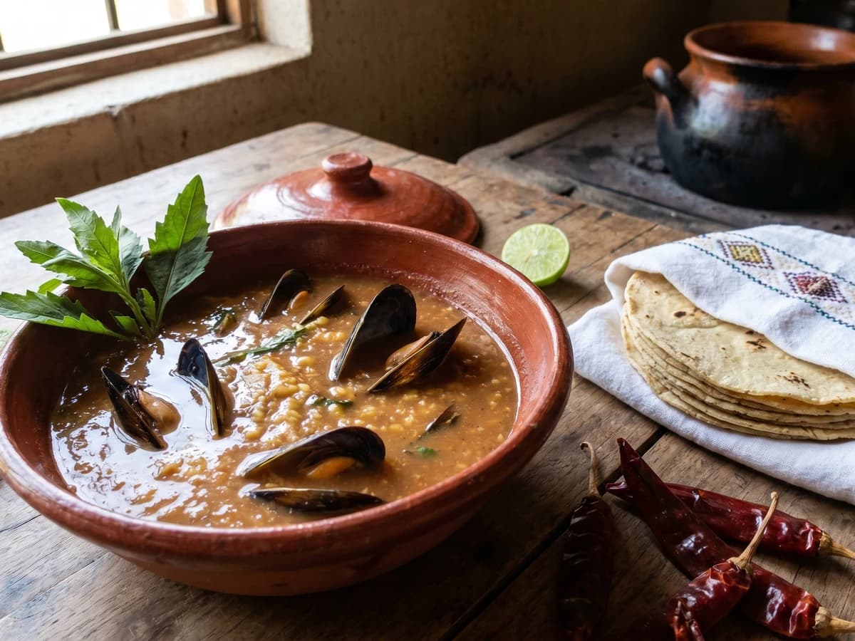 Chileatole de Tichinda con Atole Agrio - Chef Lupita