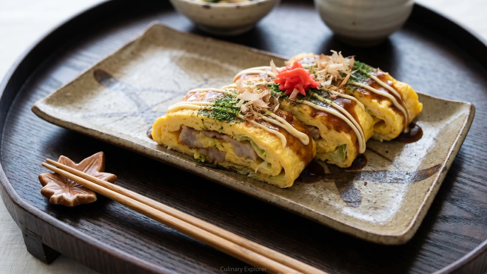 Tonpei-yaki (とん平焼き, Osaka pork omelette)