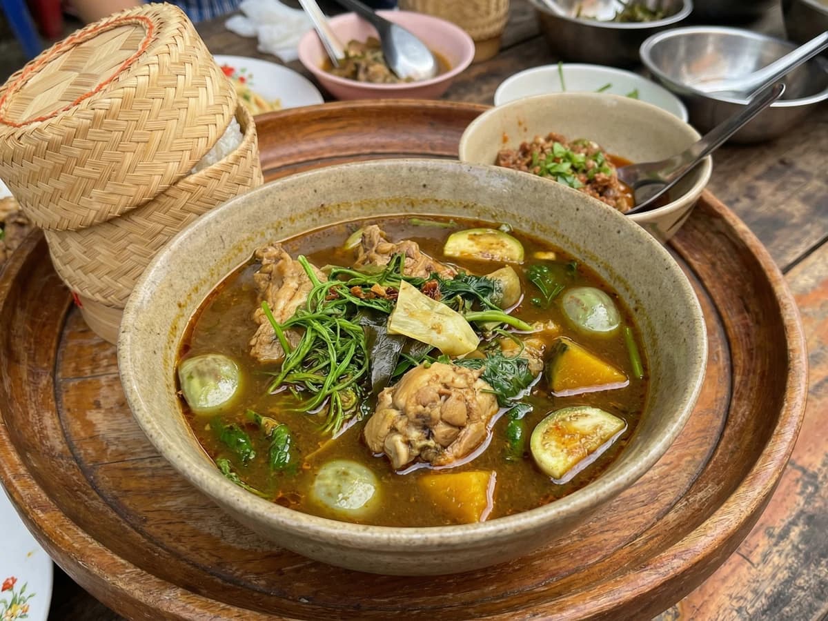 Northern Herb Curry with Chicken (Gaeng Khae Gai) - Chef Fai