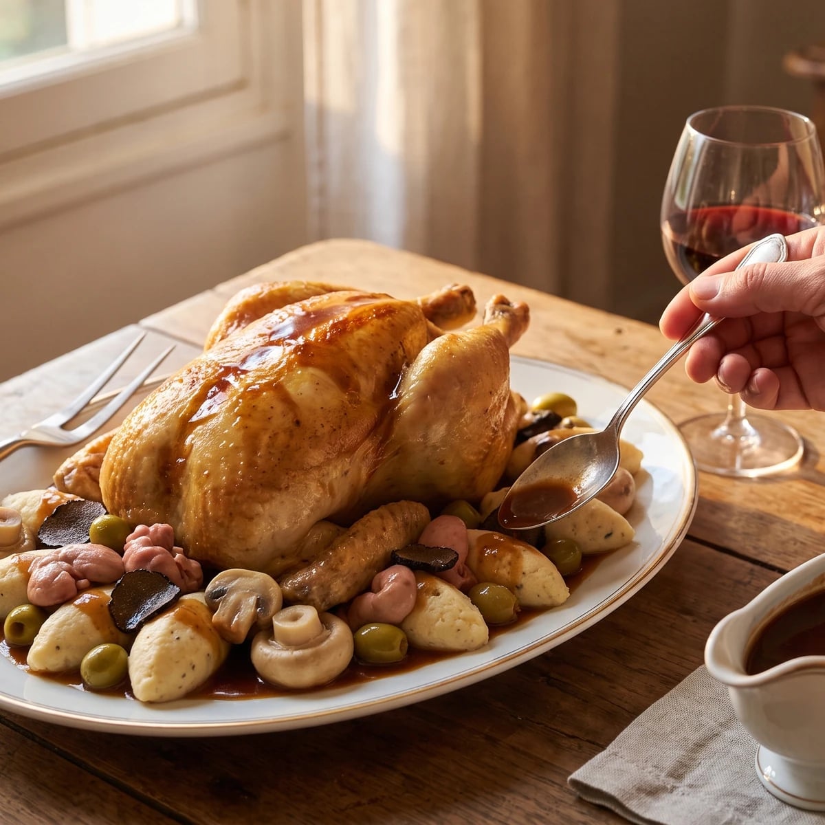 Poularde à la Financière