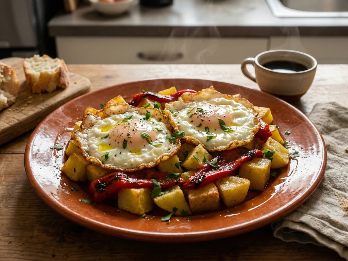Ovos com Batatas e Pimentos Assados - Chef Margarida