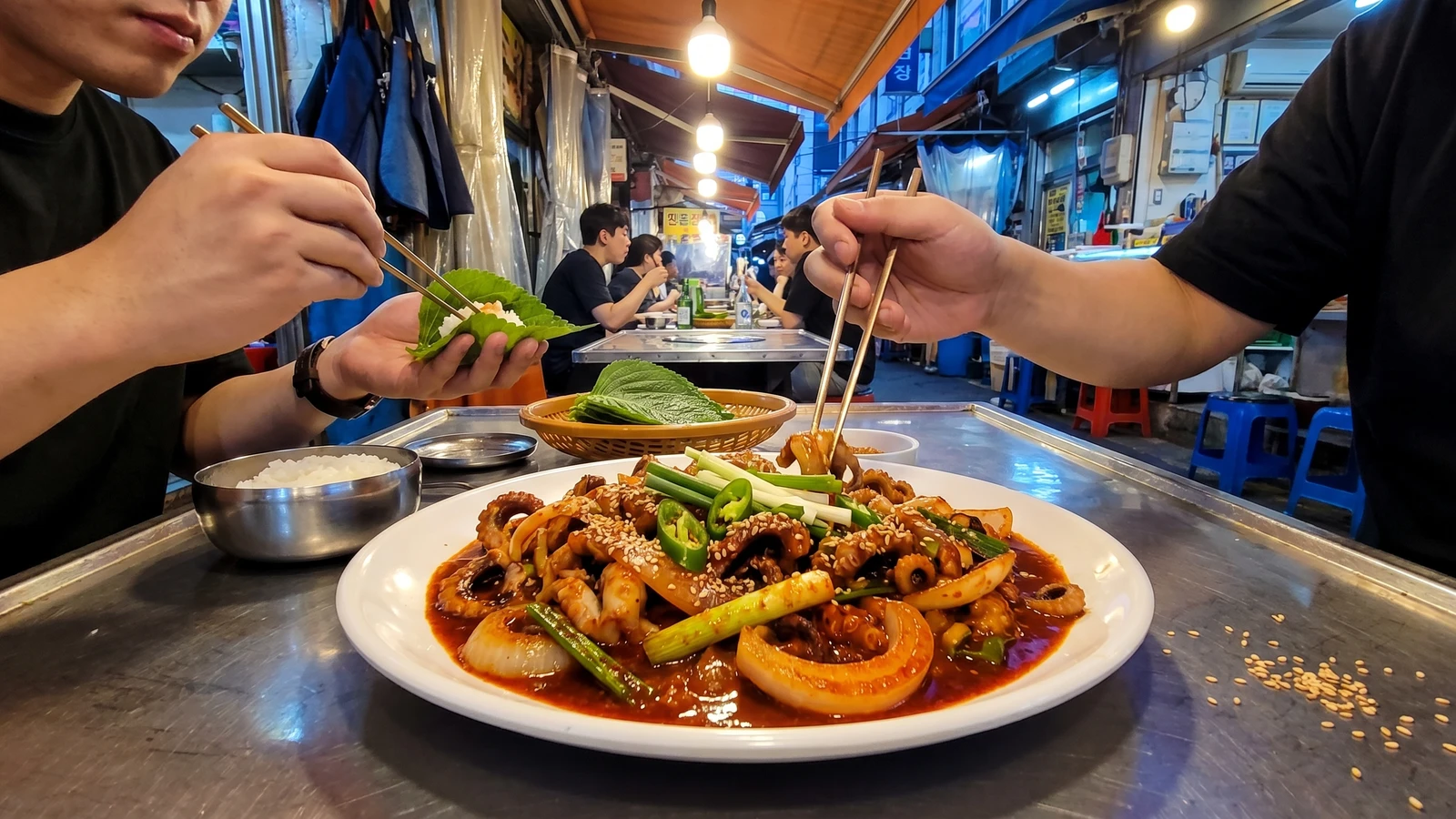 Jjukkumi-bokkeum (Spicy Stir-Fried Baby Octopus)