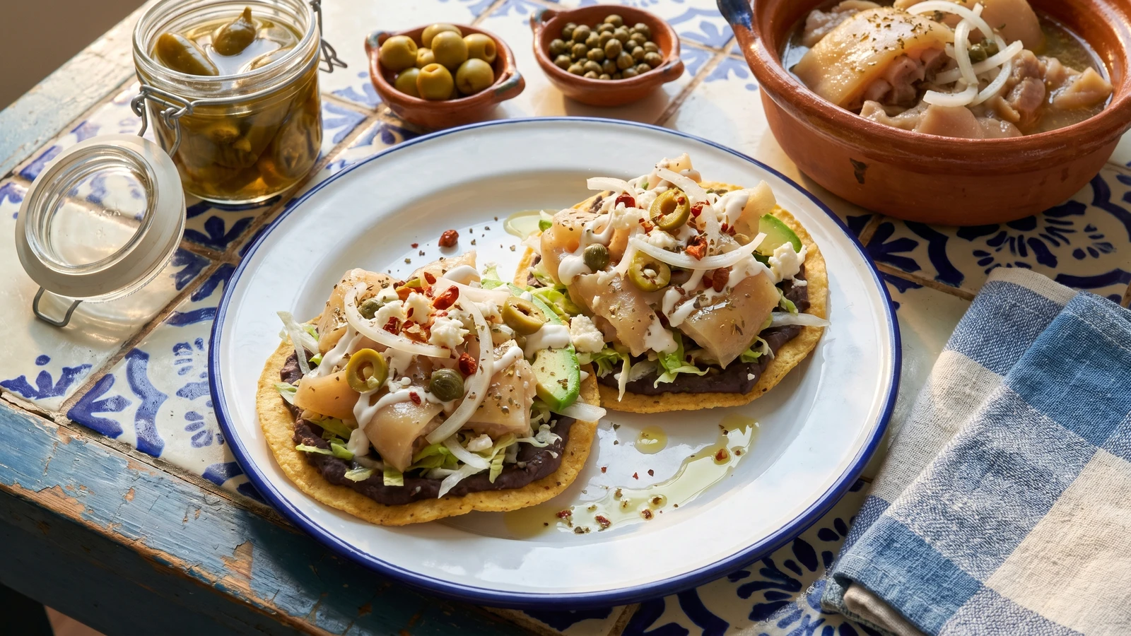 Tostadas de Pata Veracruzanas