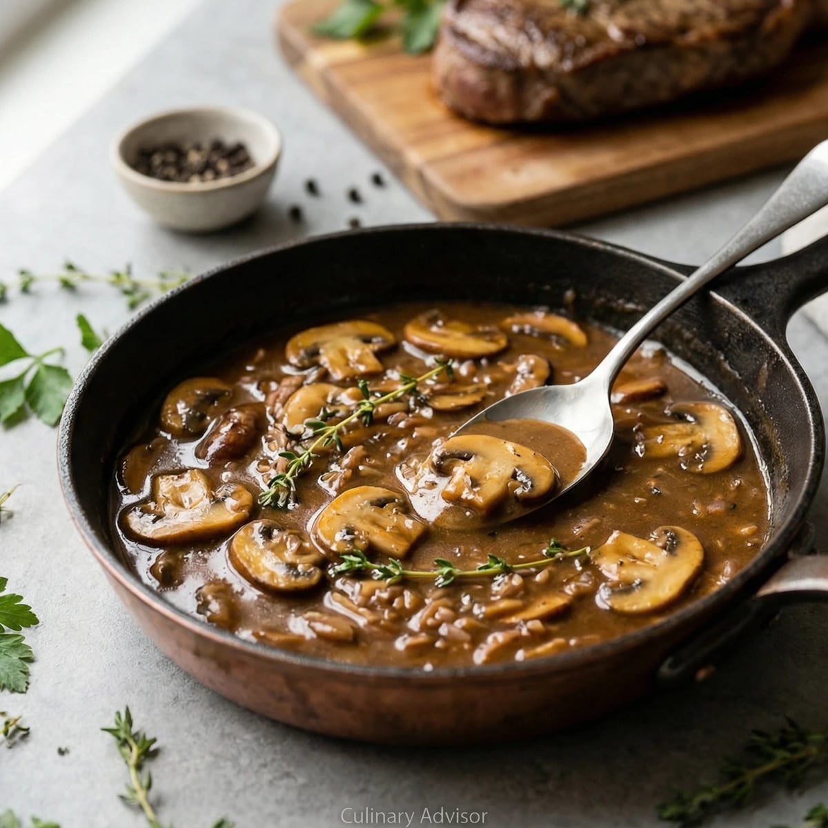 Classic Mushroom Pan Sauce