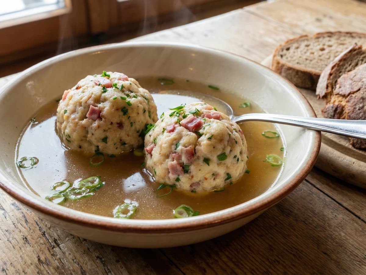 Tiroler Speckknödelsuppe - Chef Elsa