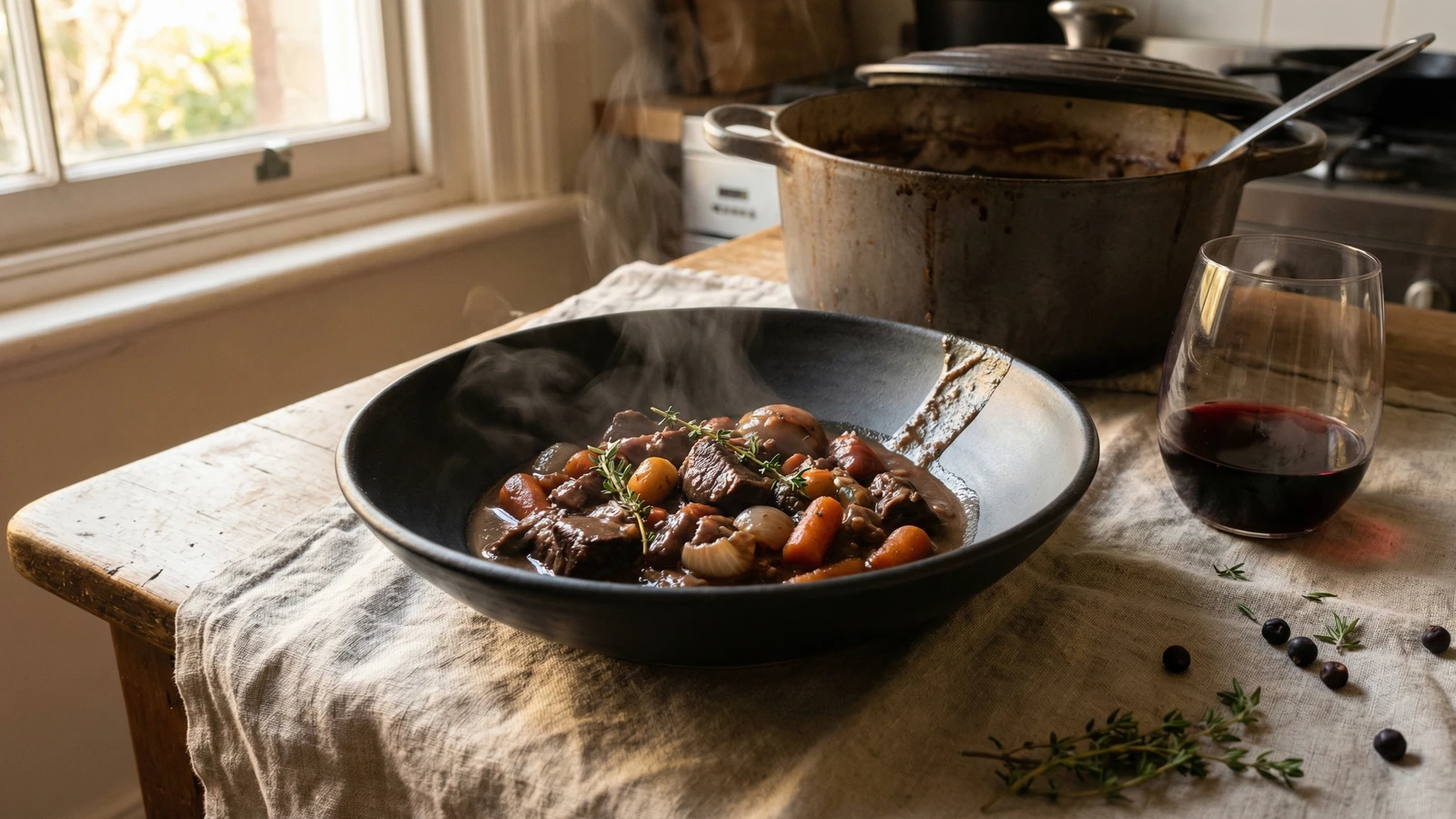 Venison Casserole with Juniper
