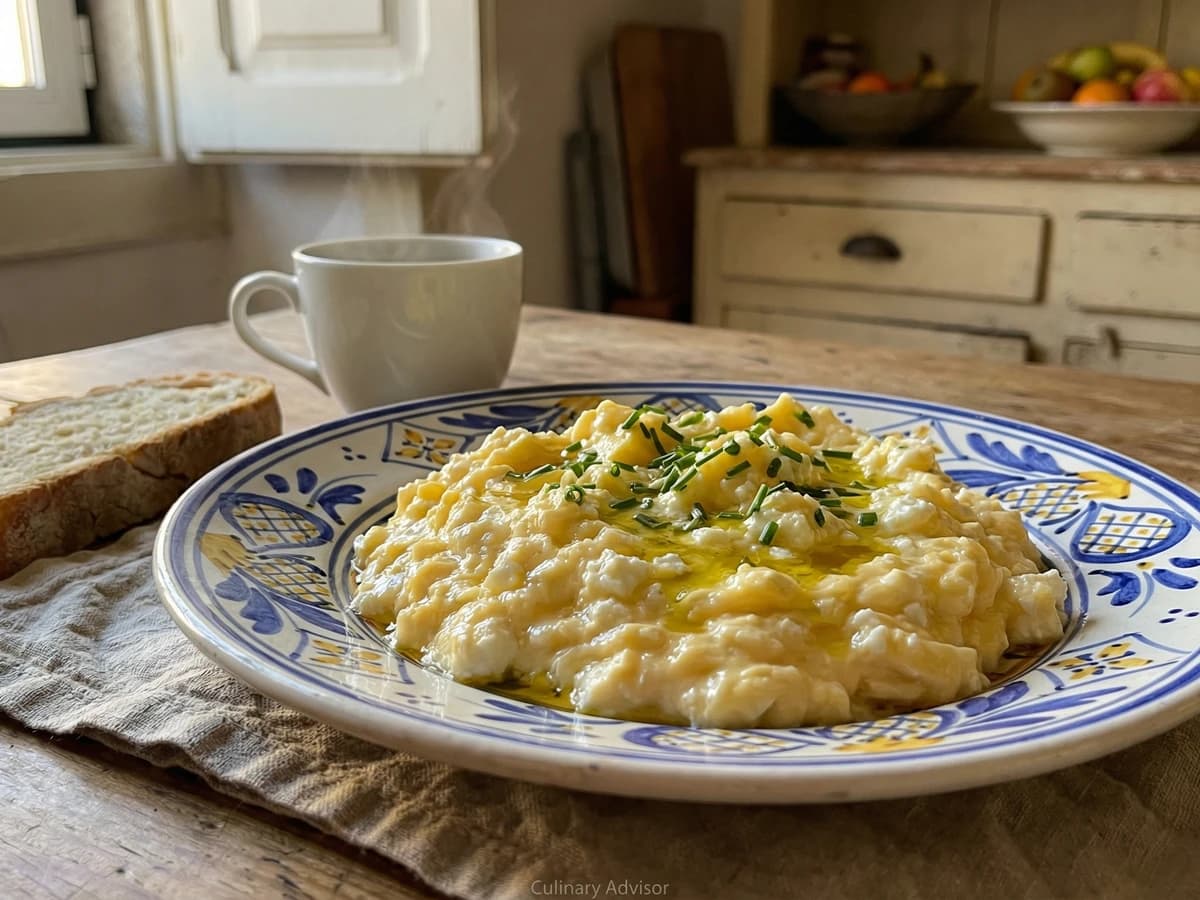 Ovos Mexidos com Queijo Fresco - Chef Margarida