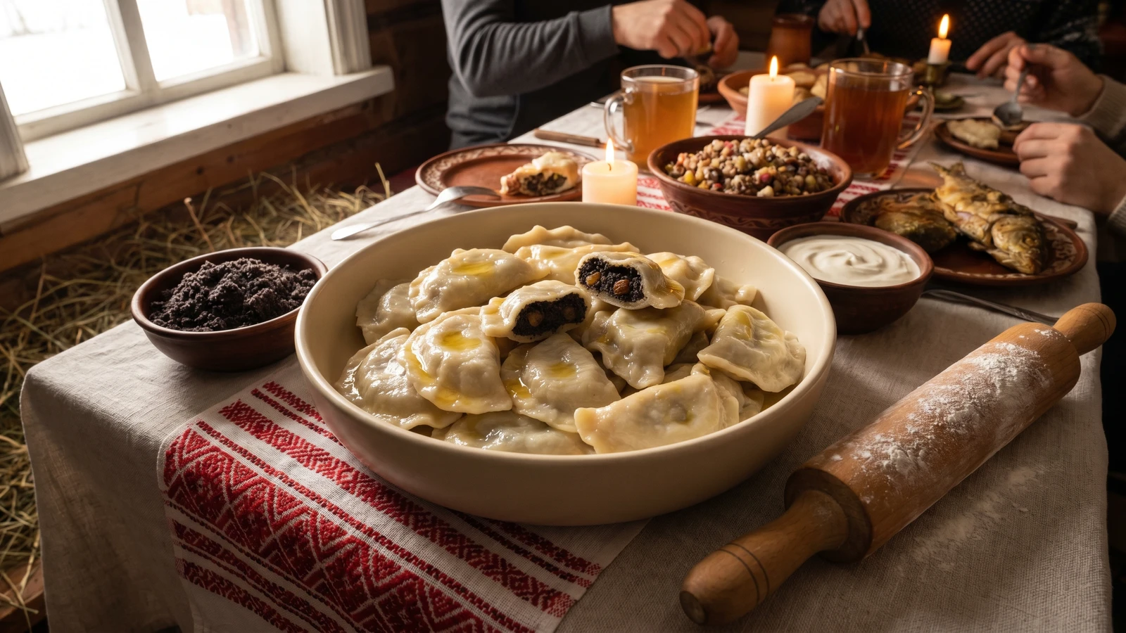 Varenyky z Makom (вареники з маком, poppy-seed dumplings)