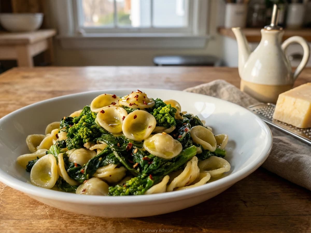 Orecchiette con Cime di Rapa - Chef Graziella