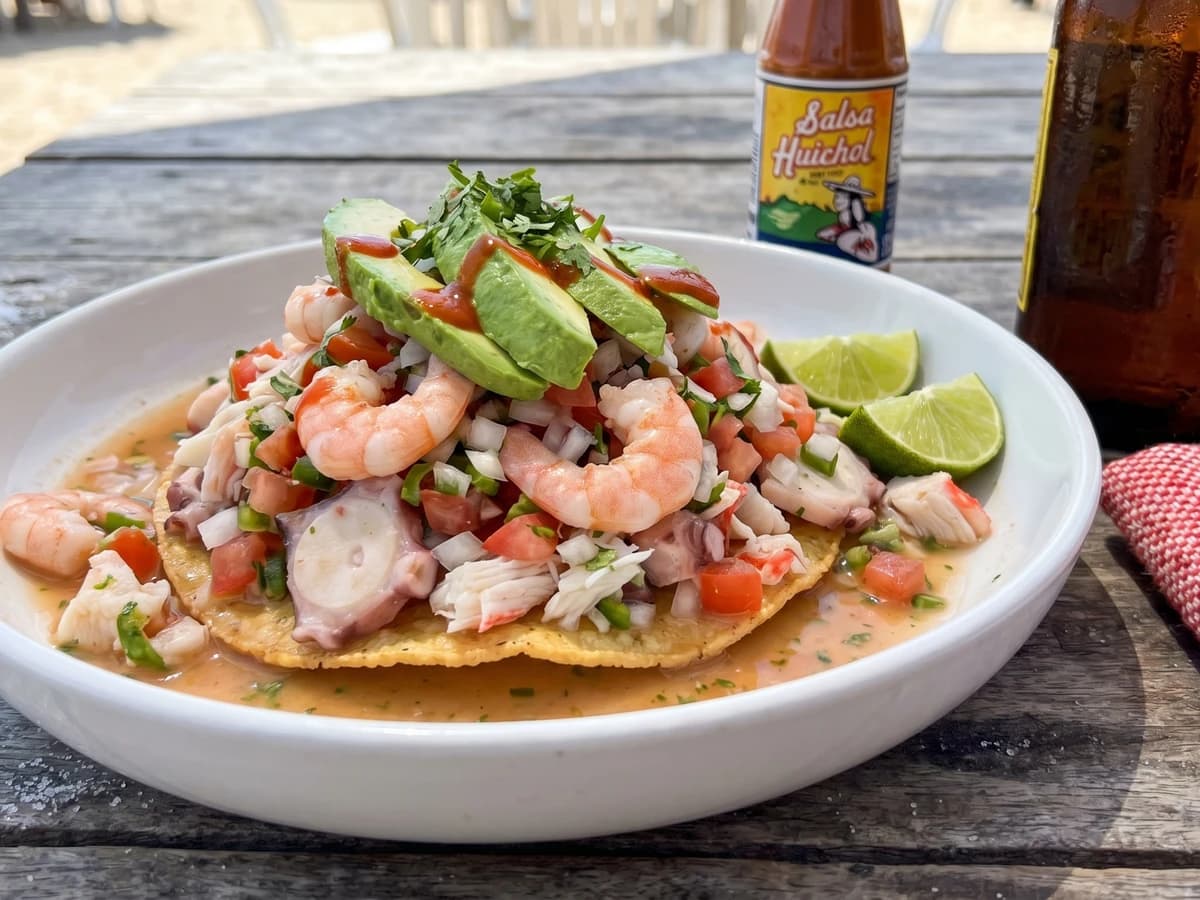 Tostadas de Mariscos Sinaloenses - Chef Lupita