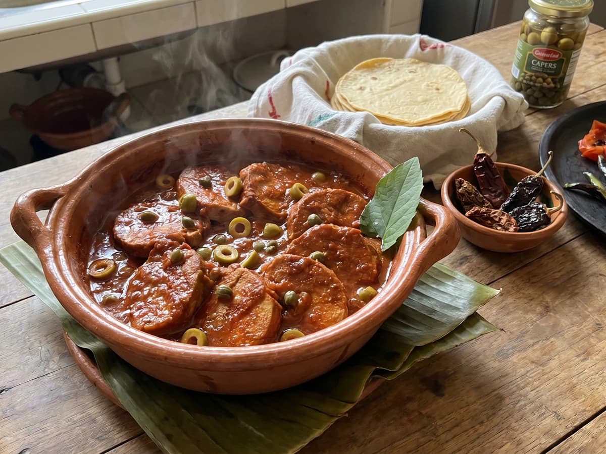 Lomo de Cerdo Veracruzano con Chipotle - Chef Lupita