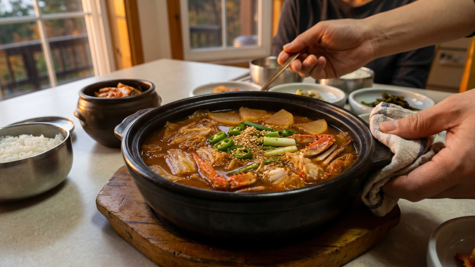 Gegukji (Crab-Brine Kimchi Stew)