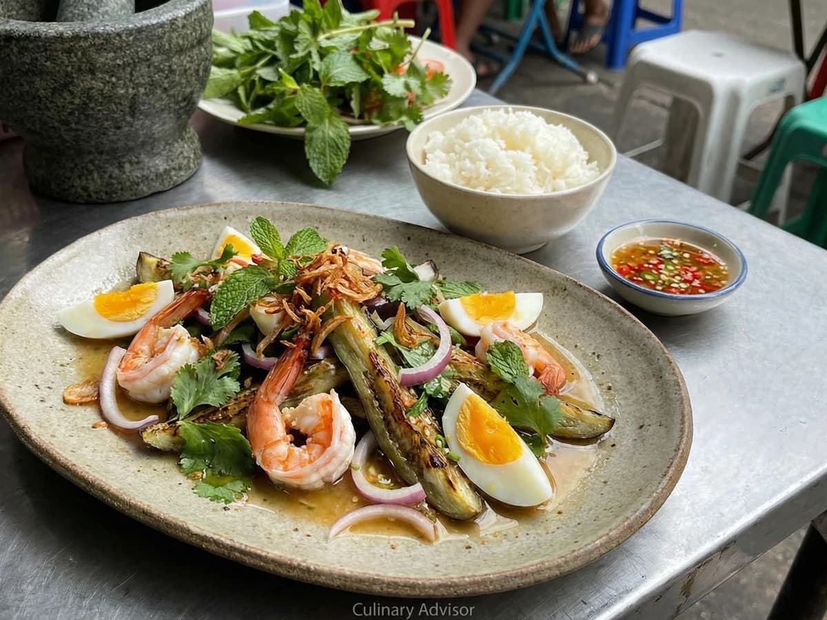 Roasted Eggplant Salad (Yam Makhuea Yao) - Chef Fai