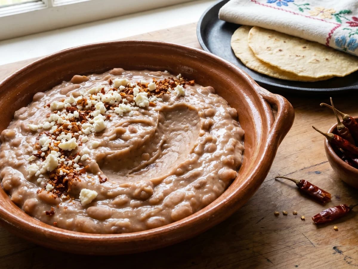 Jalisco Refried Beans (Frijoles Refritos) - Chef Lupita
