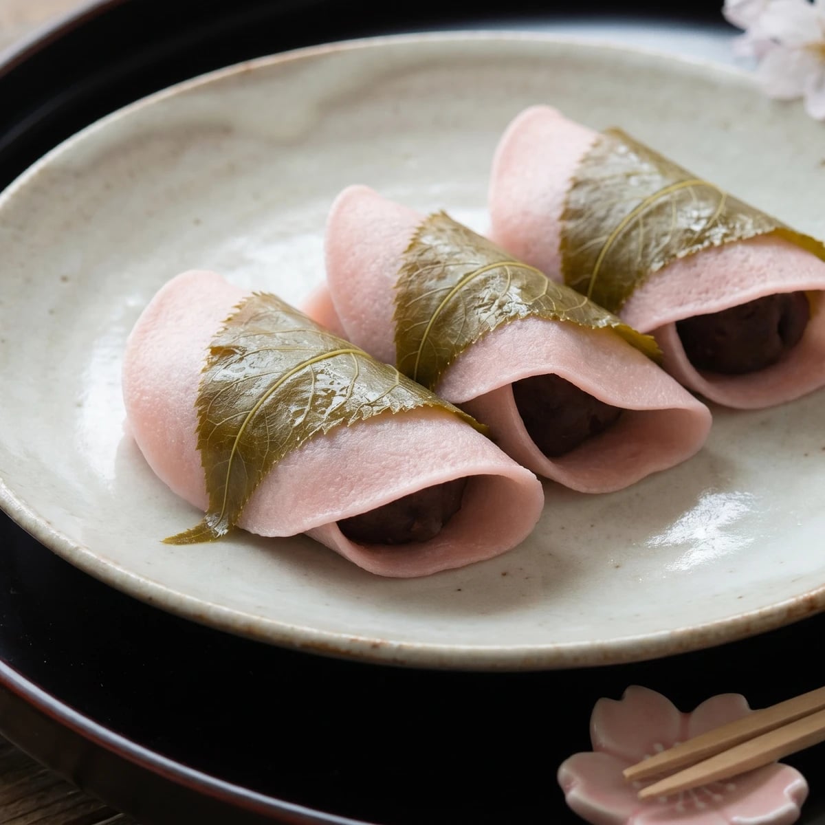 Kantō-Style Sakuramochi (関東風桜餅, Chōmeiji)
