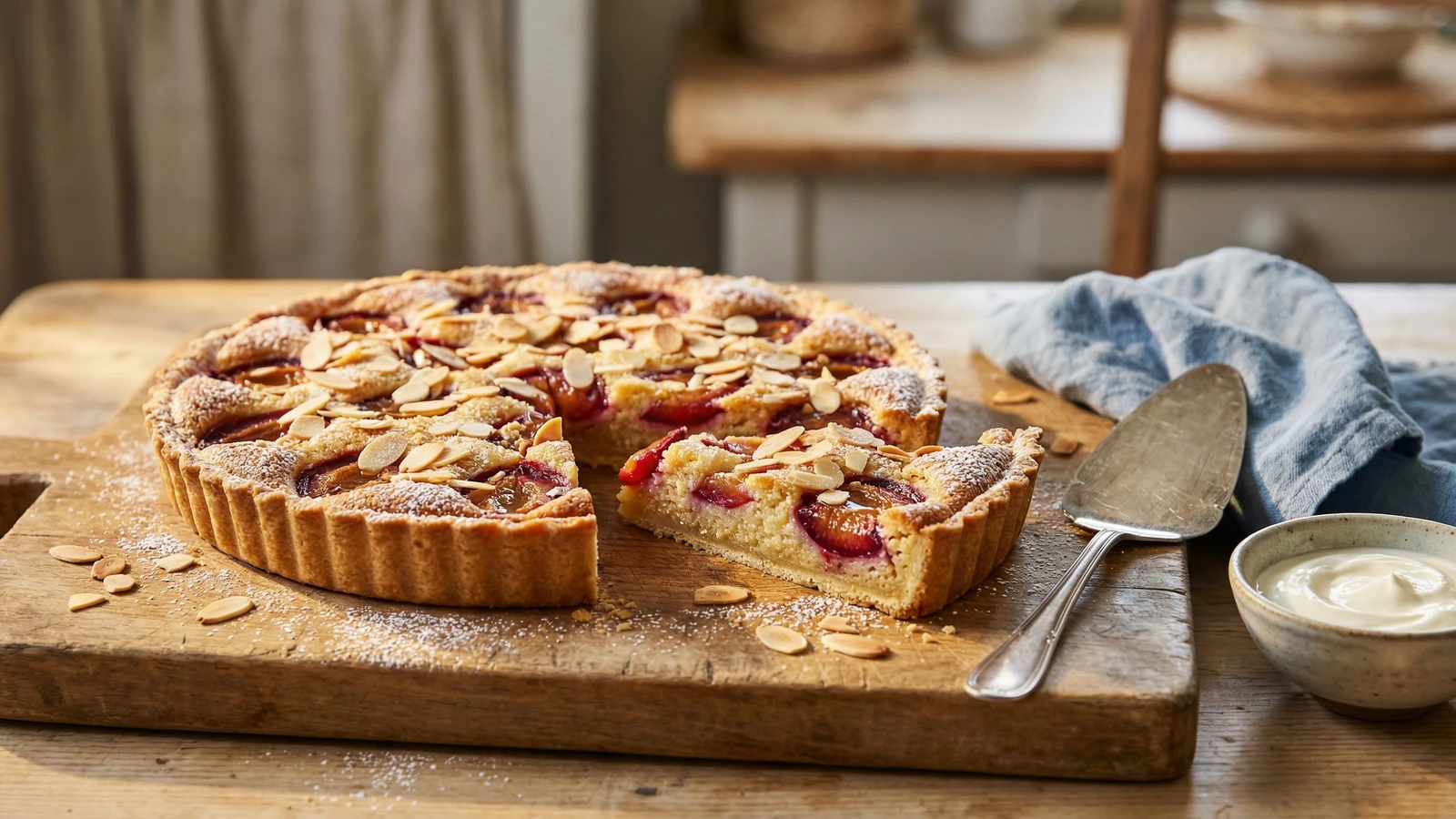 Plum Frangipane Tart
