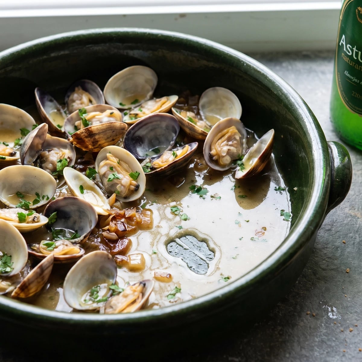 Almejas a la Sidra