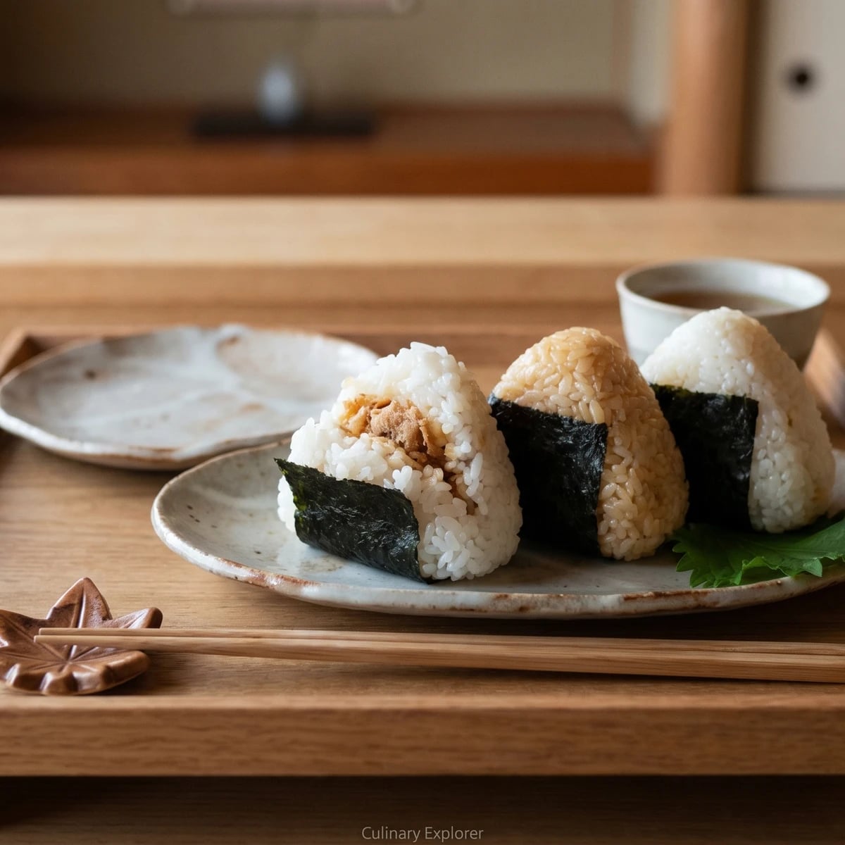 Okaka Onigiri (おかかおにぎり, bonito-soy rice ball)