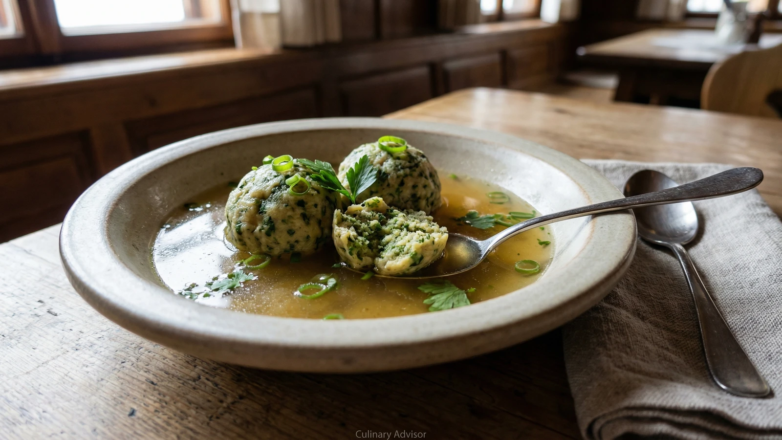 Fastenknödel (Tyrolean Herb Fasting Dumplings)