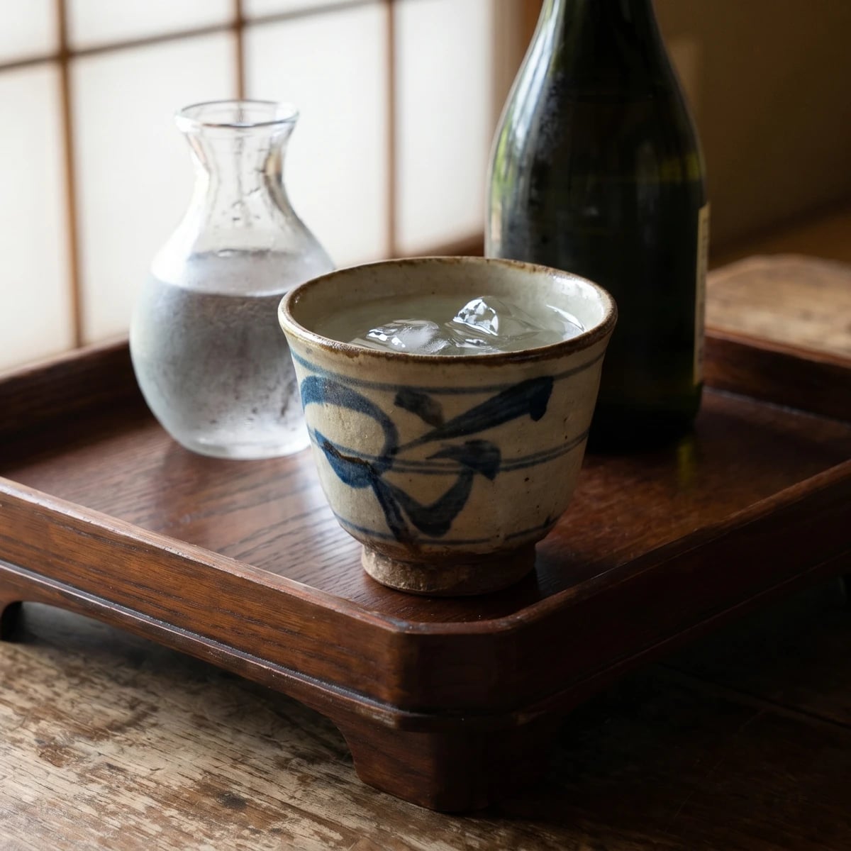 Awamori Mizuwari (泡盛水割り, awamori with water)