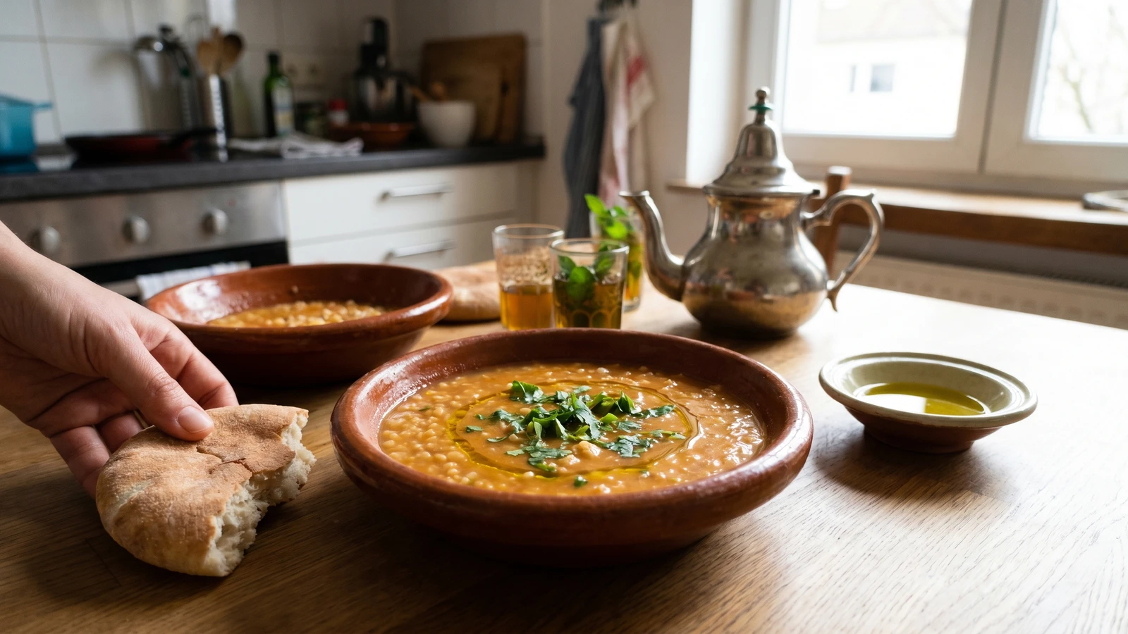 Hssoua Belboula (Moroccan Cracked Barley Soup)