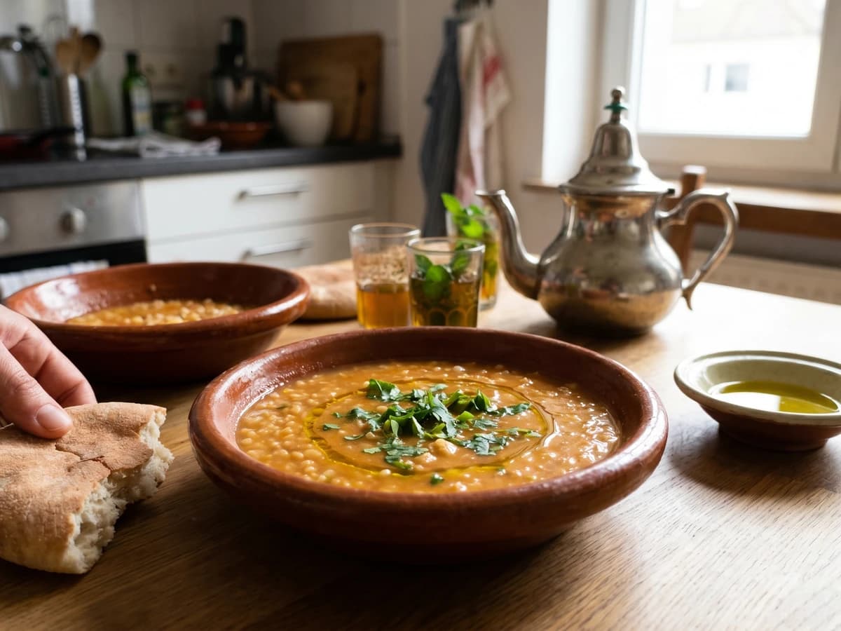 Hssoua Belboula (Moroccan Cracked Barley Soup)