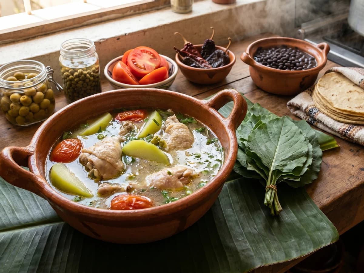 Totonac Chicken in Achuchutl - Chef Lupita