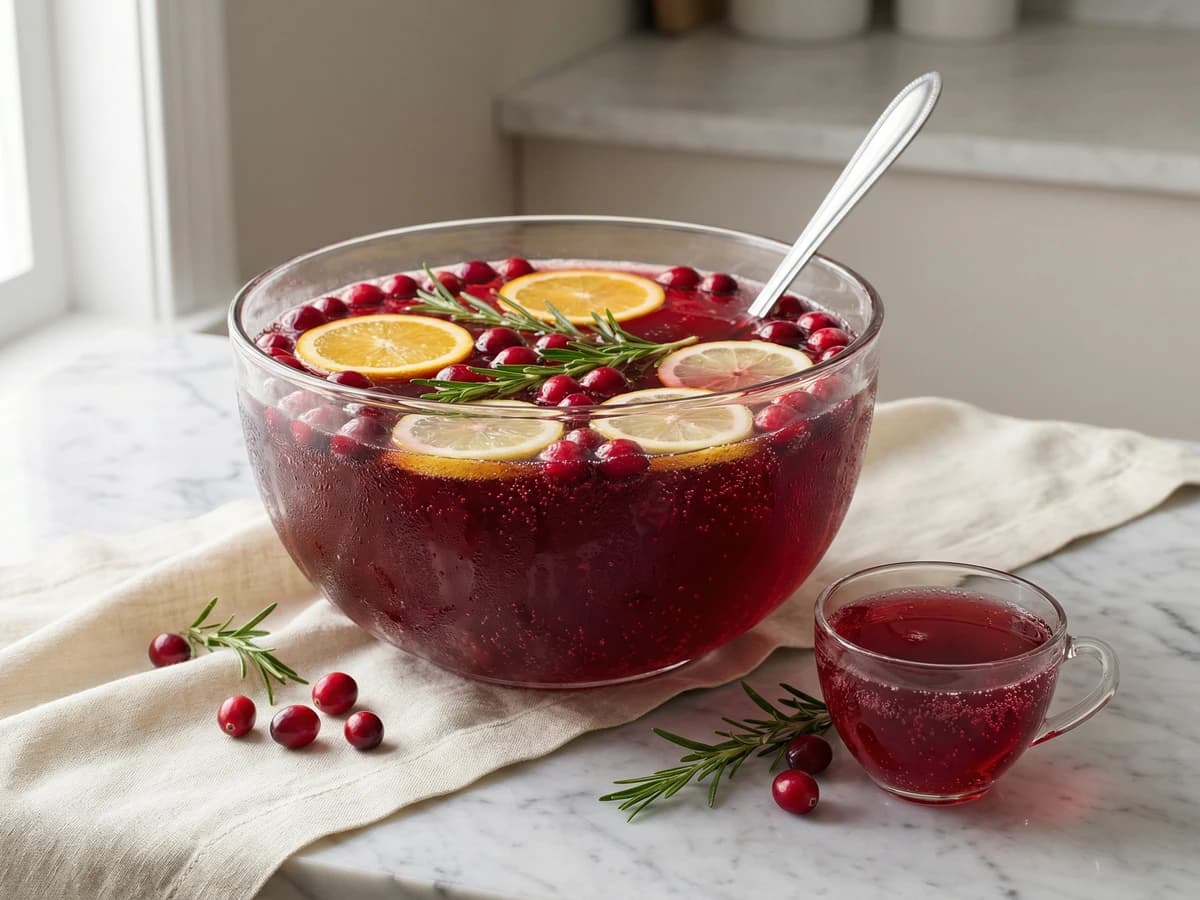 Sparkling Cranberry Punch - Chef Dean