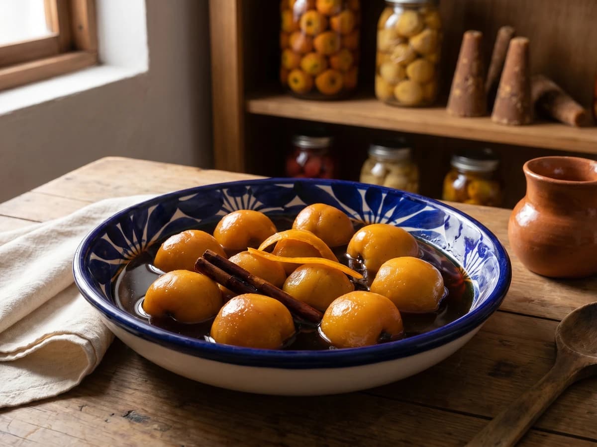 Tejocotes en Almíbar Conventual - Chef Lupita