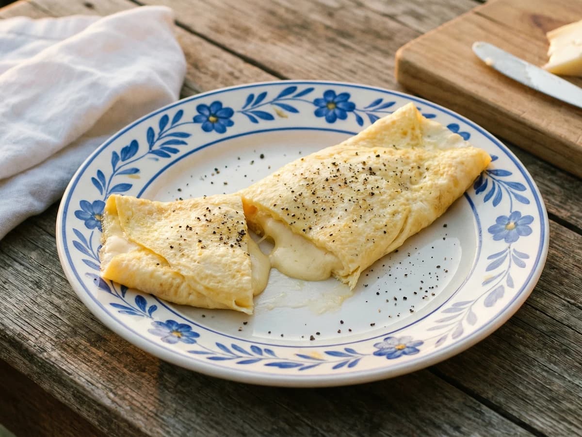 Omelete de Queijo da Serra - Chef Margarida