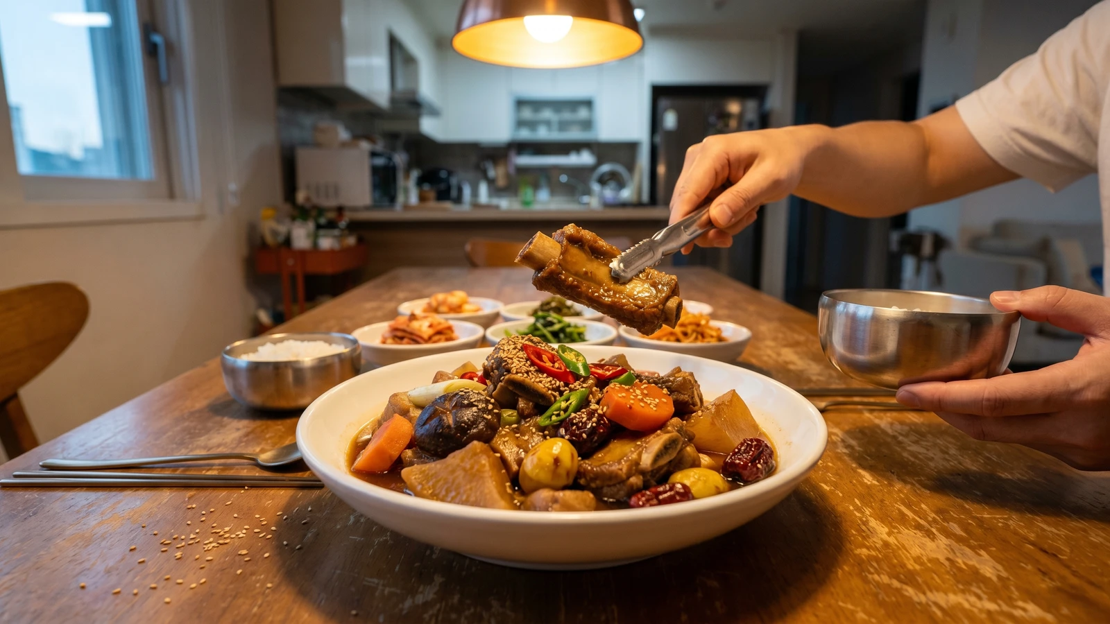 Dwaeji-galbi-jjim (Braised Pork Ribs)