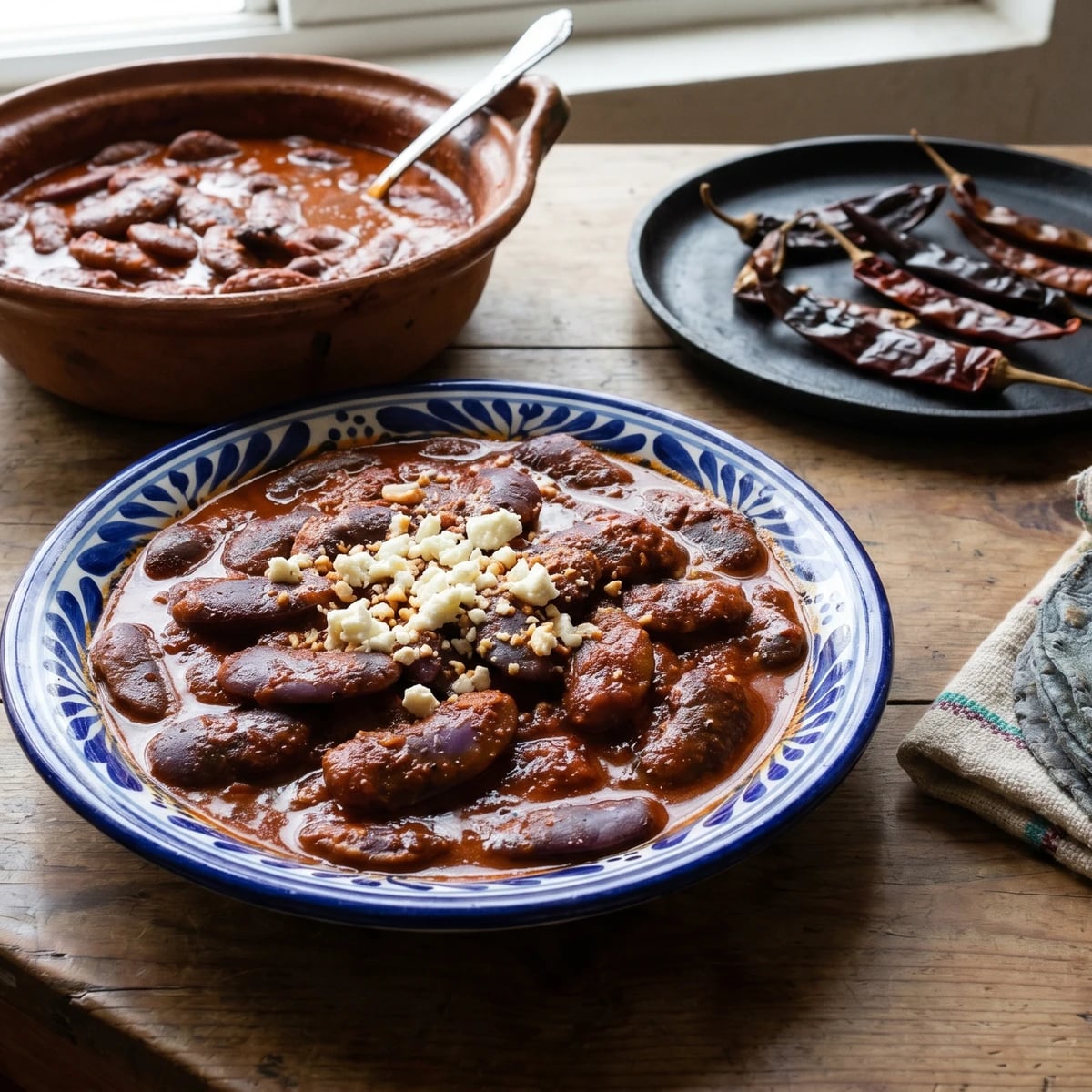 Ayocotes en Adobo