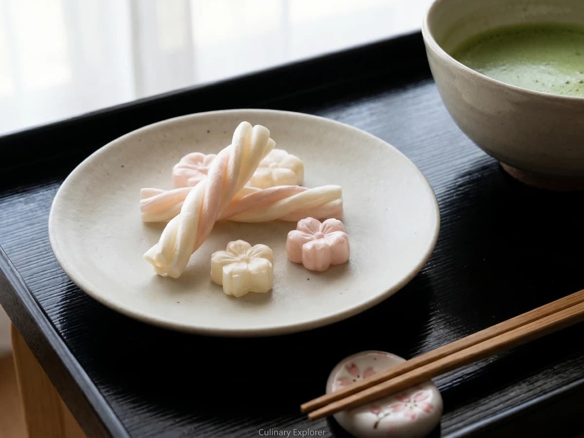 Pulled Sugar Candy (有平糖, Aruheitō) - Chef Takumi