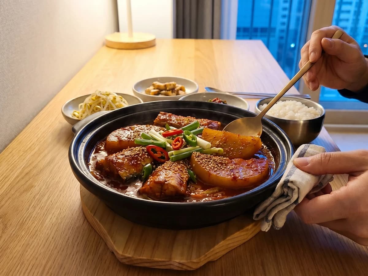 Kodari-jjigae (Half-Dried Pollock Stew) - Chef Jeong-sun