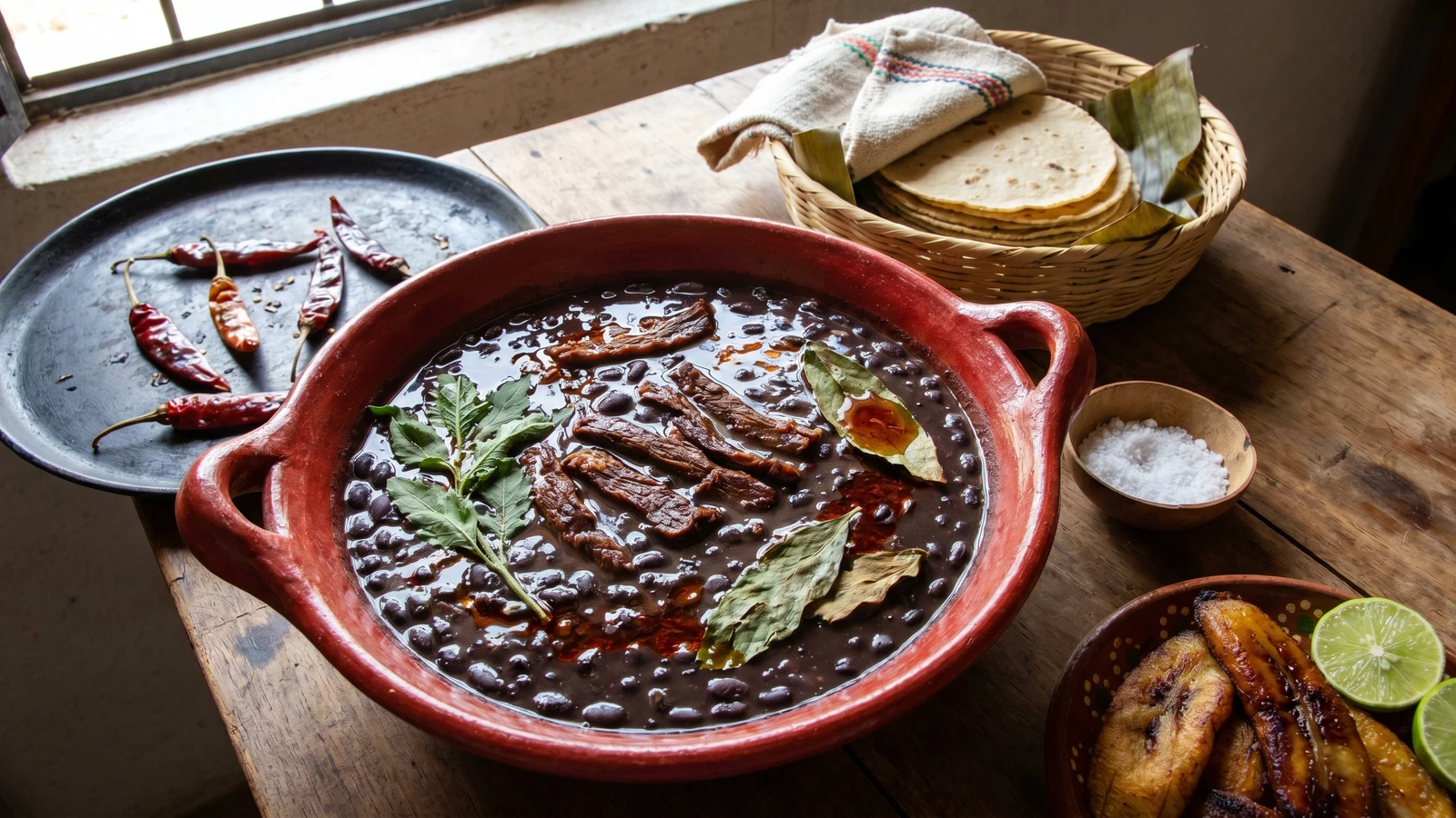 Frijoles con Carne Oreada Cuajinicuilapense