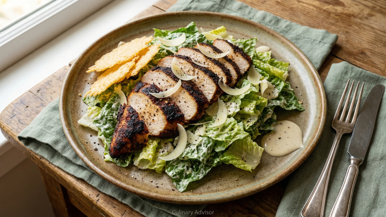 Blackened Chicken Caesar Salad